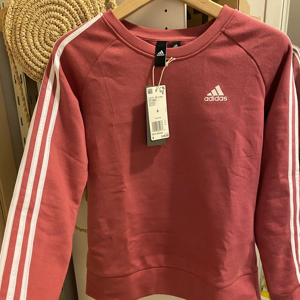 Adidas sweatshirt dusty rose color